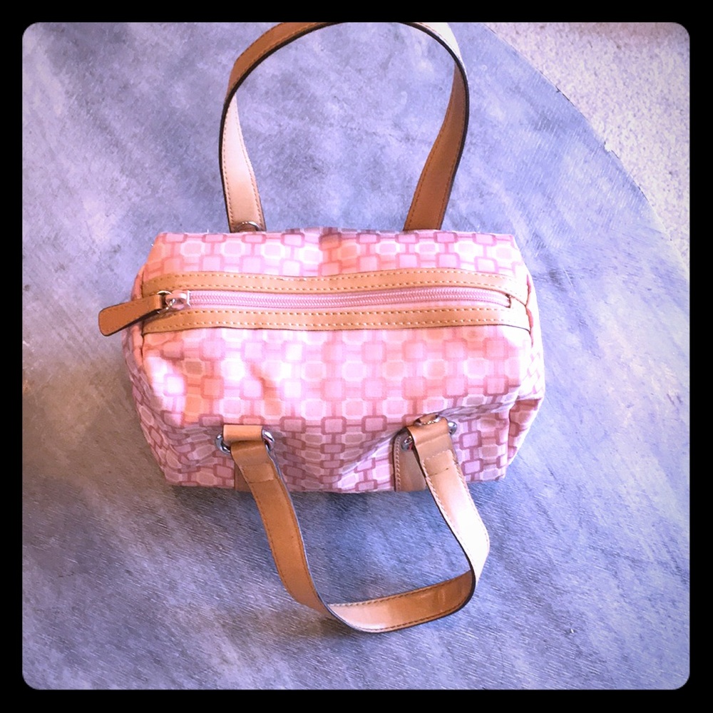 Nine West small pink & tan